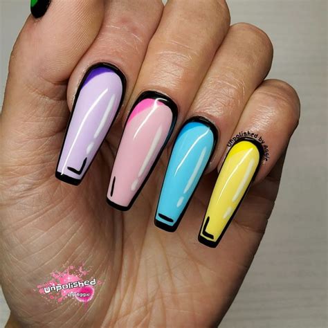 nails cartoon images|easy cartoon nail art.